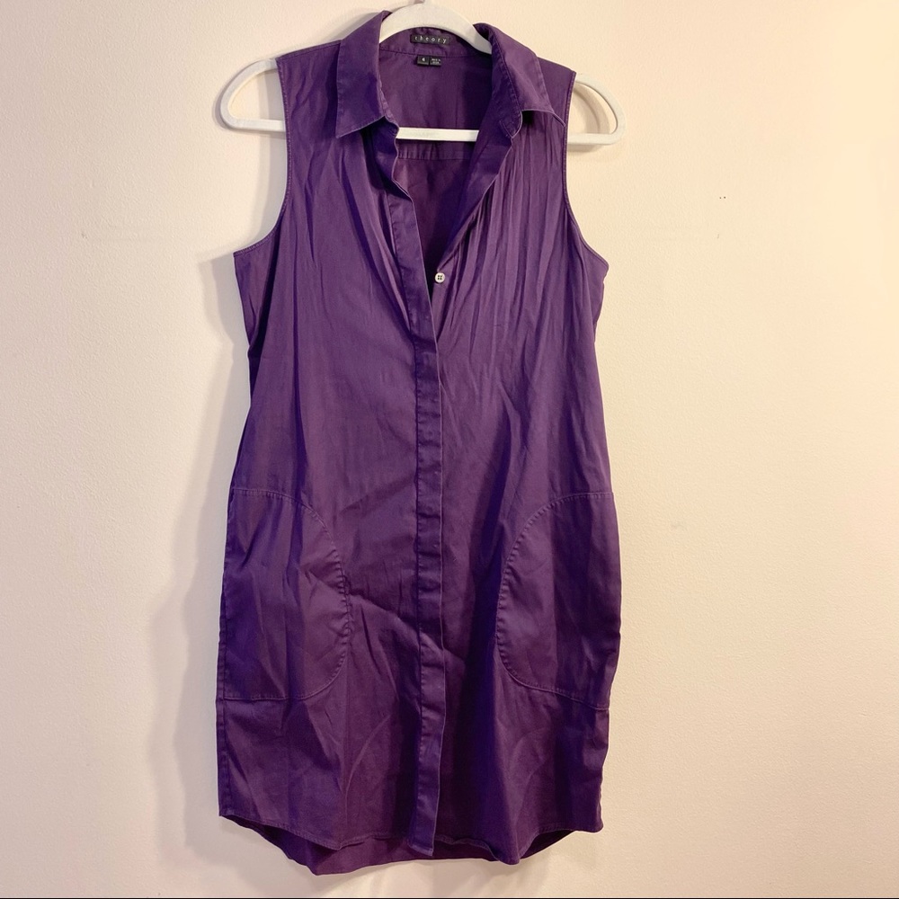 Theory Walvan Impeccable Shirt Dress
